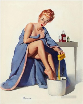 Nude Painting - Gil Elvgren pin up 06